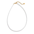 Colar Feminino Gota com Pérola em Aço Inoxidável 8 YH3954A 3mm