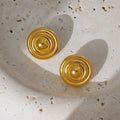 Brinco Donut Marcante com Banho Ouro 18K