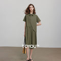 Vestido Chemise Midi de Liocel com Botões