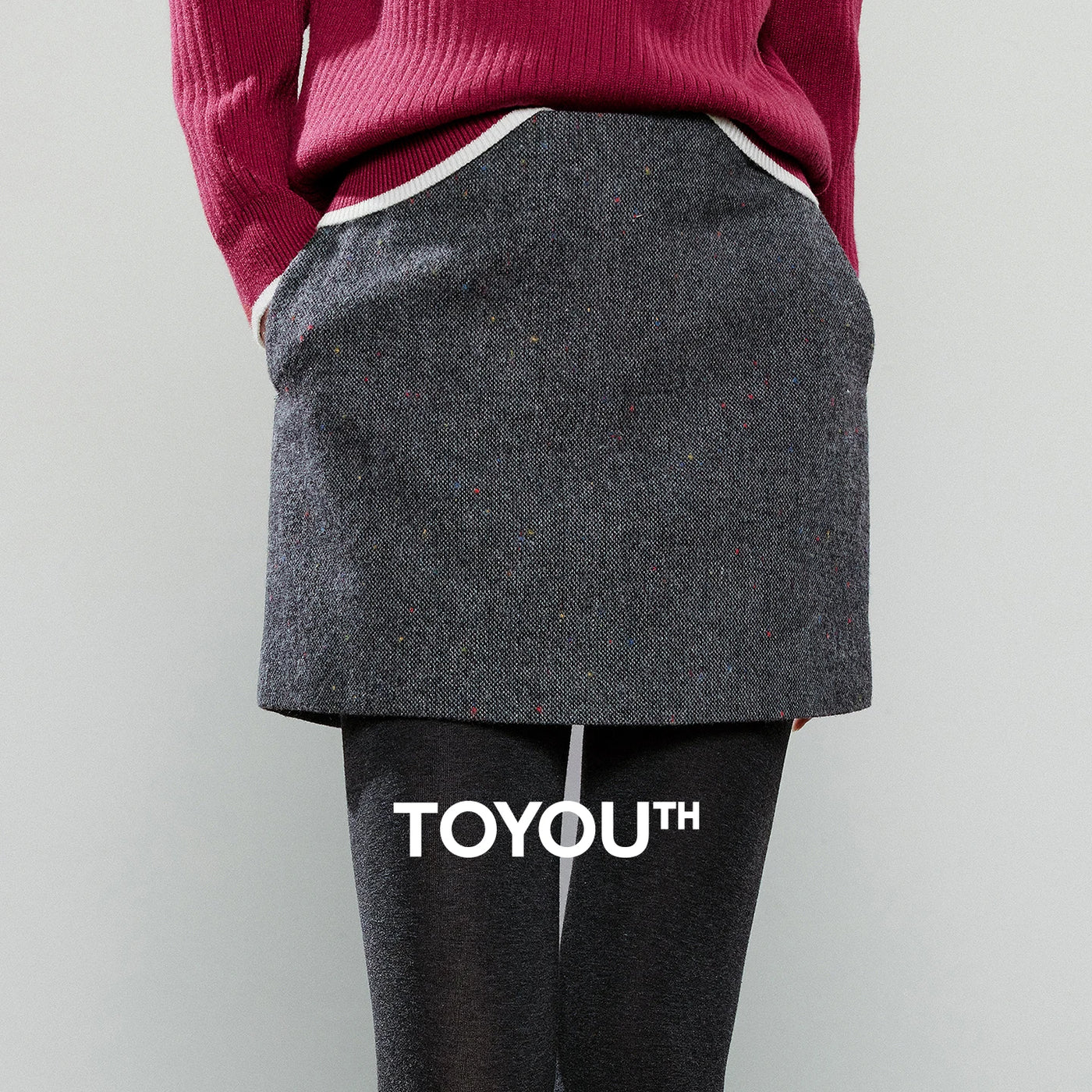 Short Saia Feminino Assimétrica de Inverno
