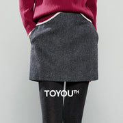 Short Saia Feminino Assimétrica de Inverno