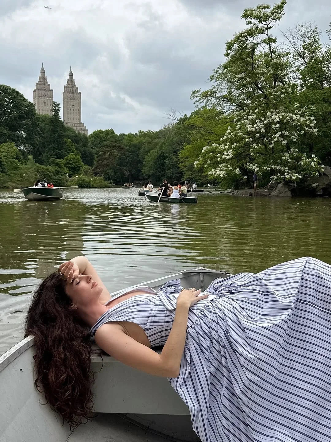 Vintage Striped Long Dress Elegant Women's V Neck Halter Bow Backless Maxi Dresses Blue White Summer Holiday Vacation Beach 2026