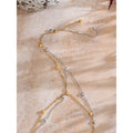 Yhpup Minimalist 316L Stainless Steel Heart Love Chain Long Drop Necklace Summer Holiday Beach Wear Charm Jewelry