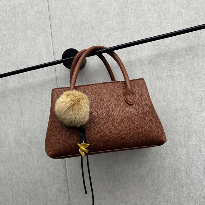 Bolsa Pequena de Mão Feminina em PU Couro Sintético com Alça Transversal