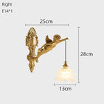 Luminária Francesa Angelical de Cristal e Bronze | Delamantina