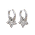 Brinco de Argola Estrela com Zircônia