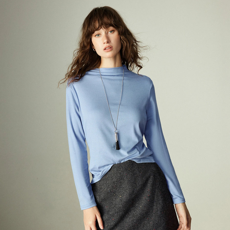 Blusa Feminina Segunda Pele com Gola Alta