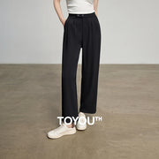 Calça Alfaiataria Feminina Wide Leg Cintura Alta