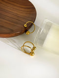 Conjunto de Anéis Abertos com Esferas em Aço Inoxidável