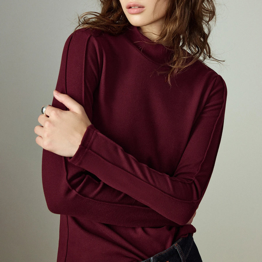Blusa Feminina Térmica Aveludada com Gola Alta
