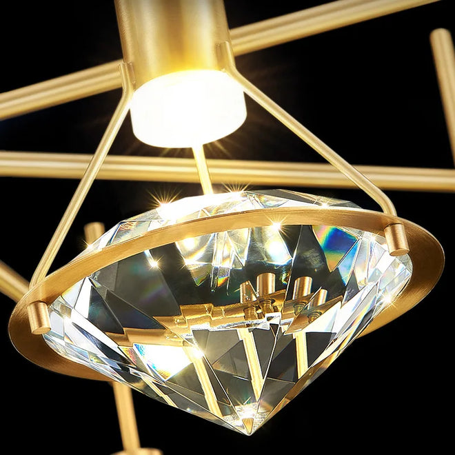 Luminária Crystal De Diamante | Delamantina