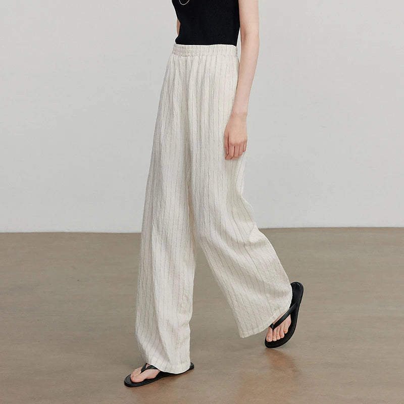 Calça Feminina Wide Leg Reta Leve