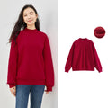 Moletom Feminino Forrado com Gola Alta Curta