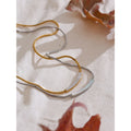 Yhpup Stainless Steel Natural Shell Chain Necklace Gold Silver Color Stain Less Metal Modern Jewellery Waterproof Daily Gift
