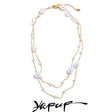 Colar Feminino Redondo com Pérola em Aço Inoxidável 2