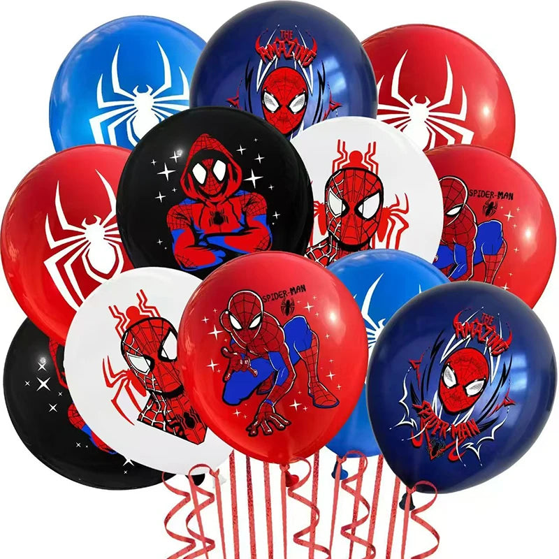 Balão bexiga homem aranha - Spiderman 12pcs 12 balões misto