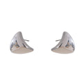 Yhpup Minimalist Handmade Polished Daily Stainless Steel Metal Triangle Fashion Stud Earrings Charm Smooth Jewelry Wholesale
