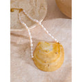Colar Feminino Gota com Pérola em Aço Inoxidável 4