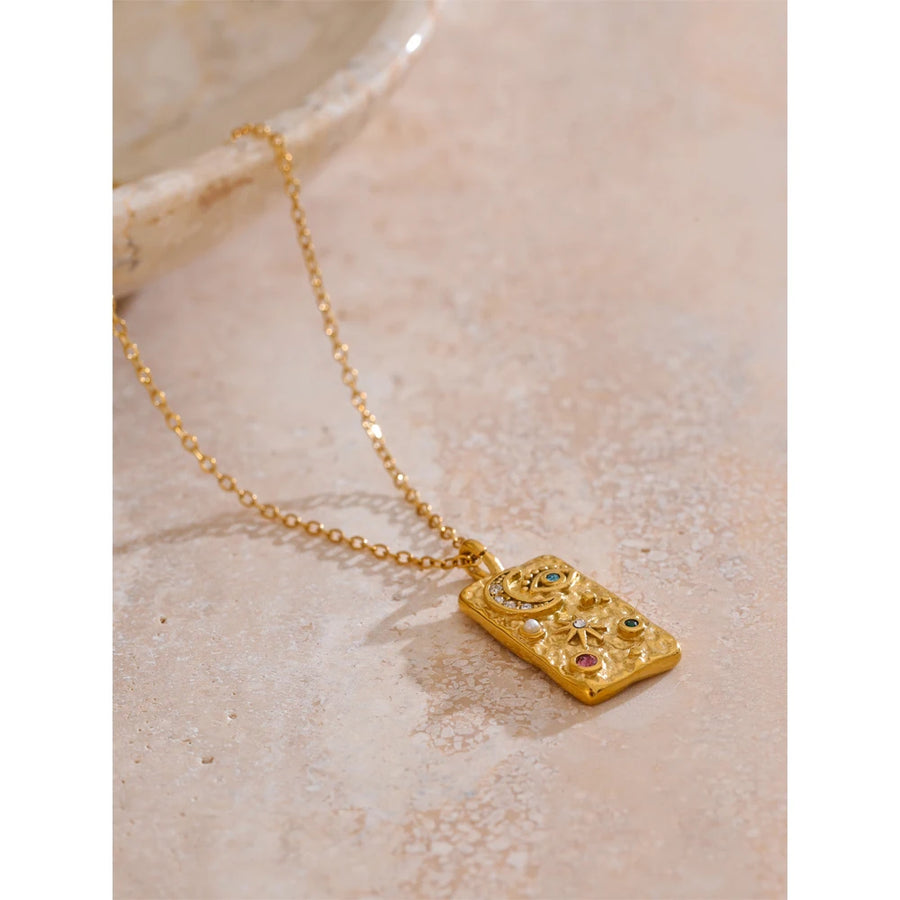 Colar Feminino Estrela com Zircônia em Aço Inoxidável 2