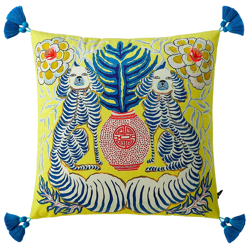 All-Seeing Eye Cosy Throw Cushion Cover Retro Boho Big Yellow Pupil Celestial Alchemy Cosmic Symbol Pillow Case Velvet Home Deco