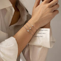 MODIAN D Color Moissanite Bracelet 925 Sterling Silver Classic Minimalist Daily Link Chain Bracelet For Women Fine Jewelry