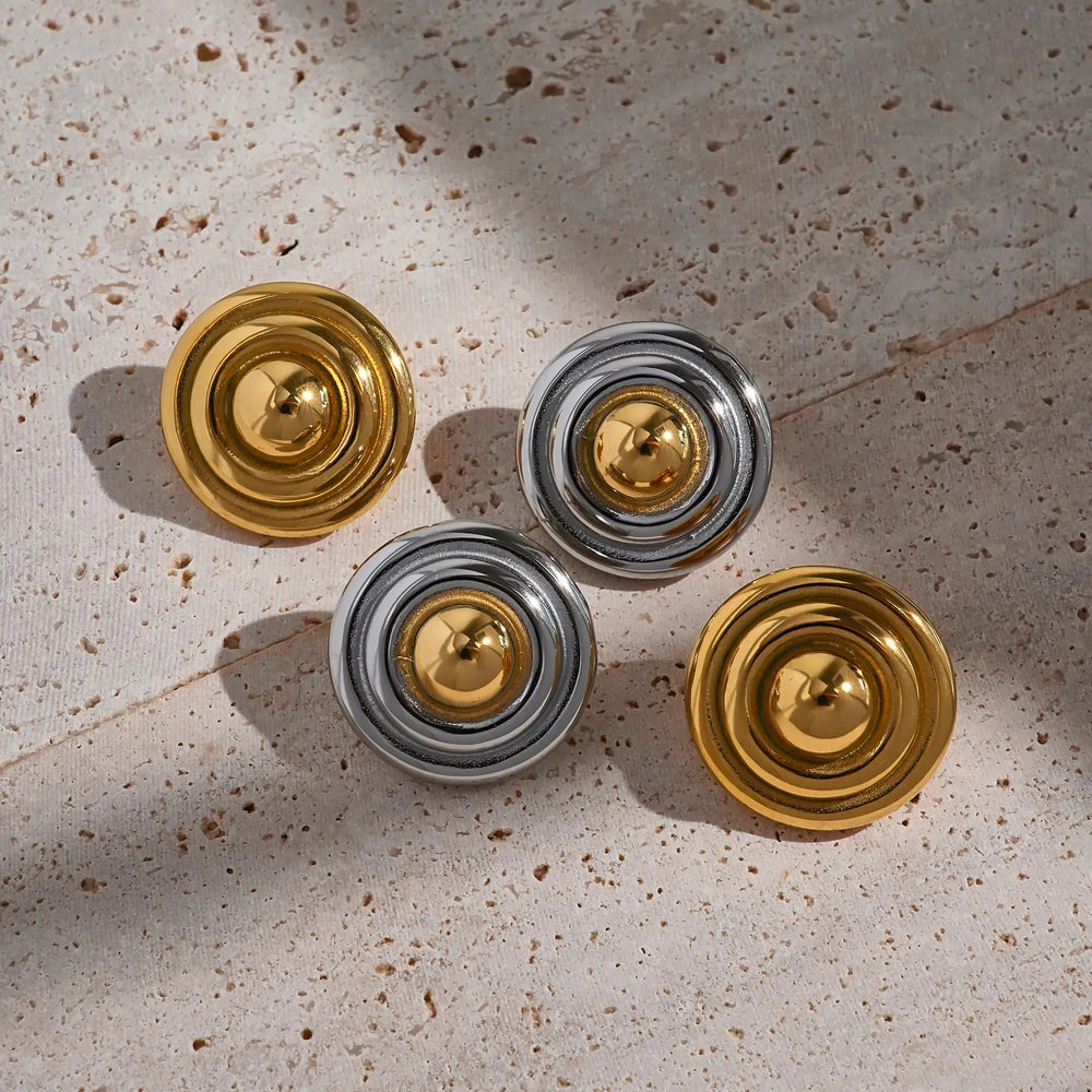 Brinco Donut Marcante com Banho Ouro 18K