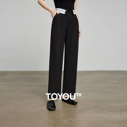 Calça Alfaiataria Feminina Wide Leg com Elastano