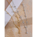 Colar Feminino Gota com Zircônia em Aço Inoxidável 7