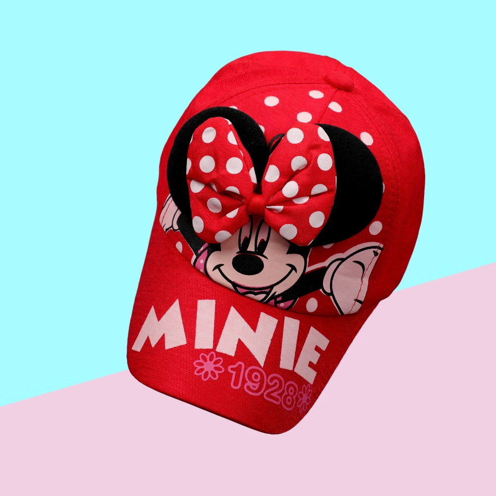 Boné Feminino Infantil Minnie Mouse Para meninas de 2-6 anos