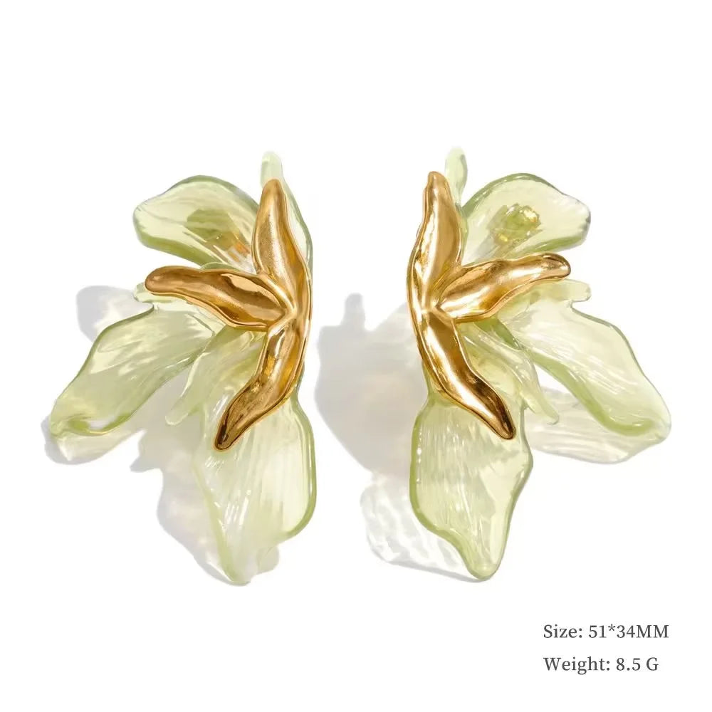 Brinco Flor de Folhas