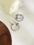 Conjunto de Anéis Abertos com Esferas em Aço Inoxidável