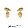 Yhpup Stainless Steel Fashion Daily Unique High Quality Small Drop Dangle Earrings Golden Jewelry 2025 for Women Waterproof