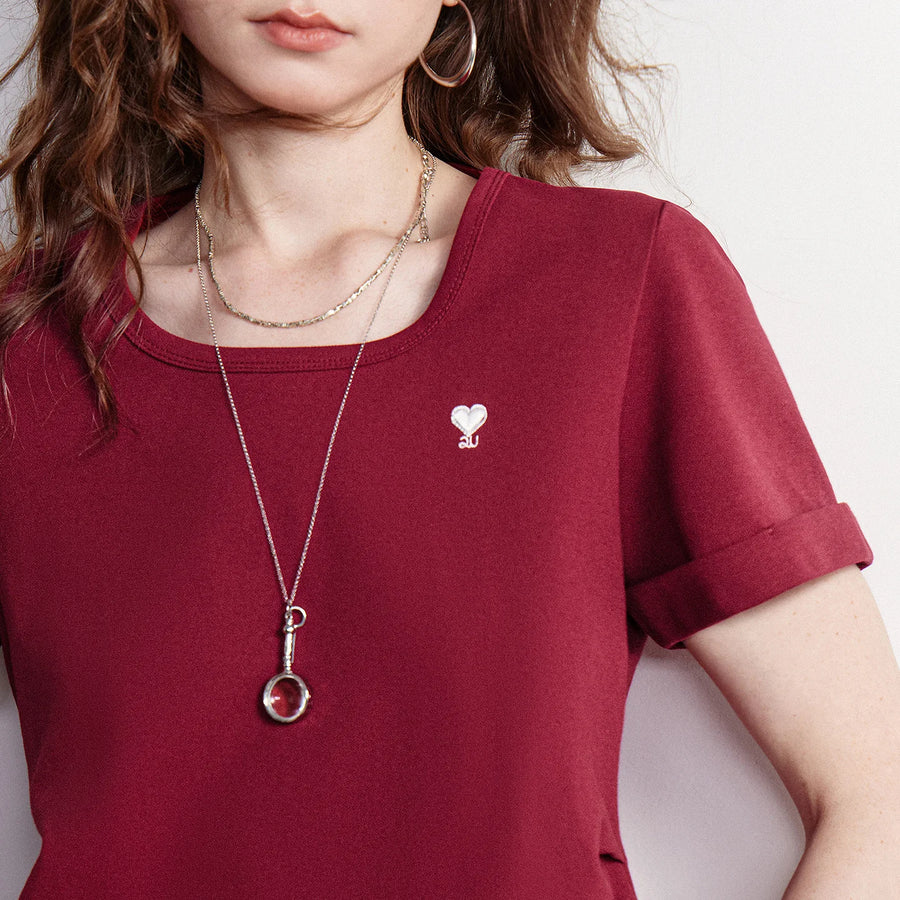 Blusa Feminina Cropped com Decote Quadrado e Cintura Marcada