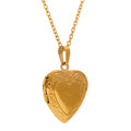 Yhpup Heart Stainless Steel Pendant Drop Necklace Waterproof Friend Photo Picture Frame Locket Charm Necklace Jewelry Gift YH1150A Gold