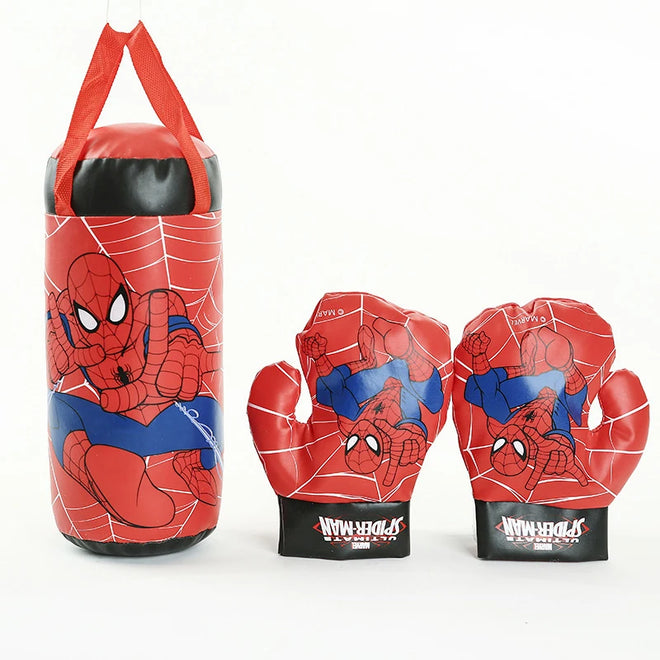 Saco de Pancadas Box Infantil com 3 peças com luvas Boxe Crianças