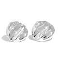 Yhpup 316l Stainless Steel Round Geometric Shiny Fashion Stud Earrings Prevent Allergy Metal Attractive Simple Daily Jewelry