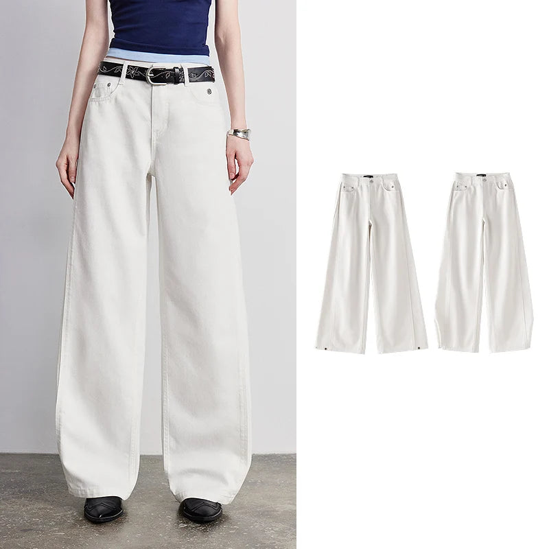 Calça Jeans Feminina Barrel com Acetato