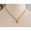 Colar Feminino Redondo com Zircônia em Aço Inoxidável
