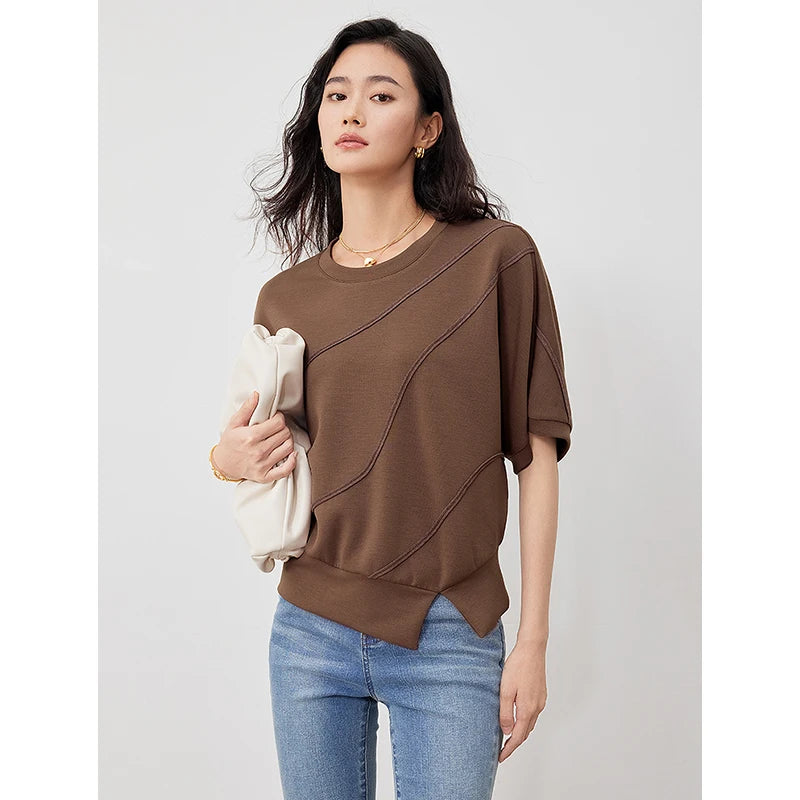 Camiseta Feminina Cropped de Malha Air Layer
