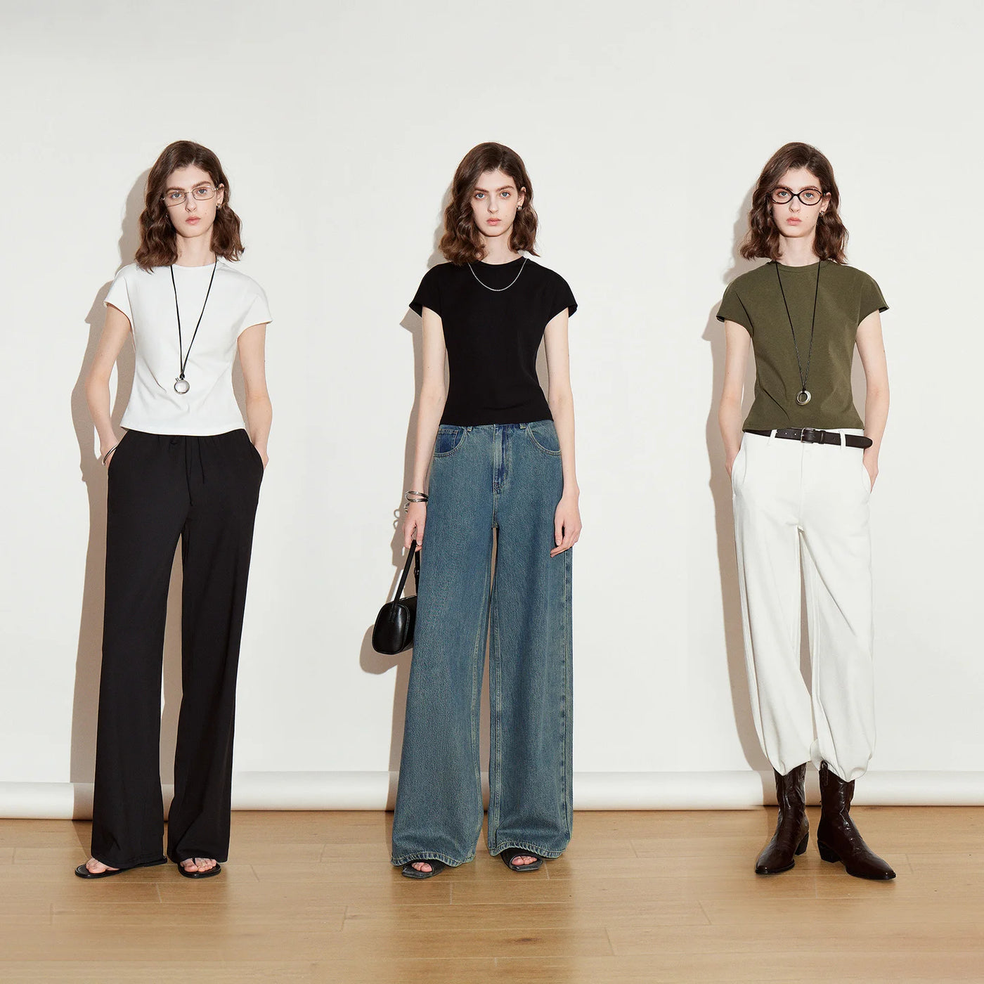 Camiseta Feminina Cropped de Liocel e Algodão Slim