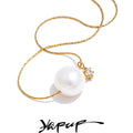 Colar Feminino Gota com Pérola em Aço Inoxidável 11