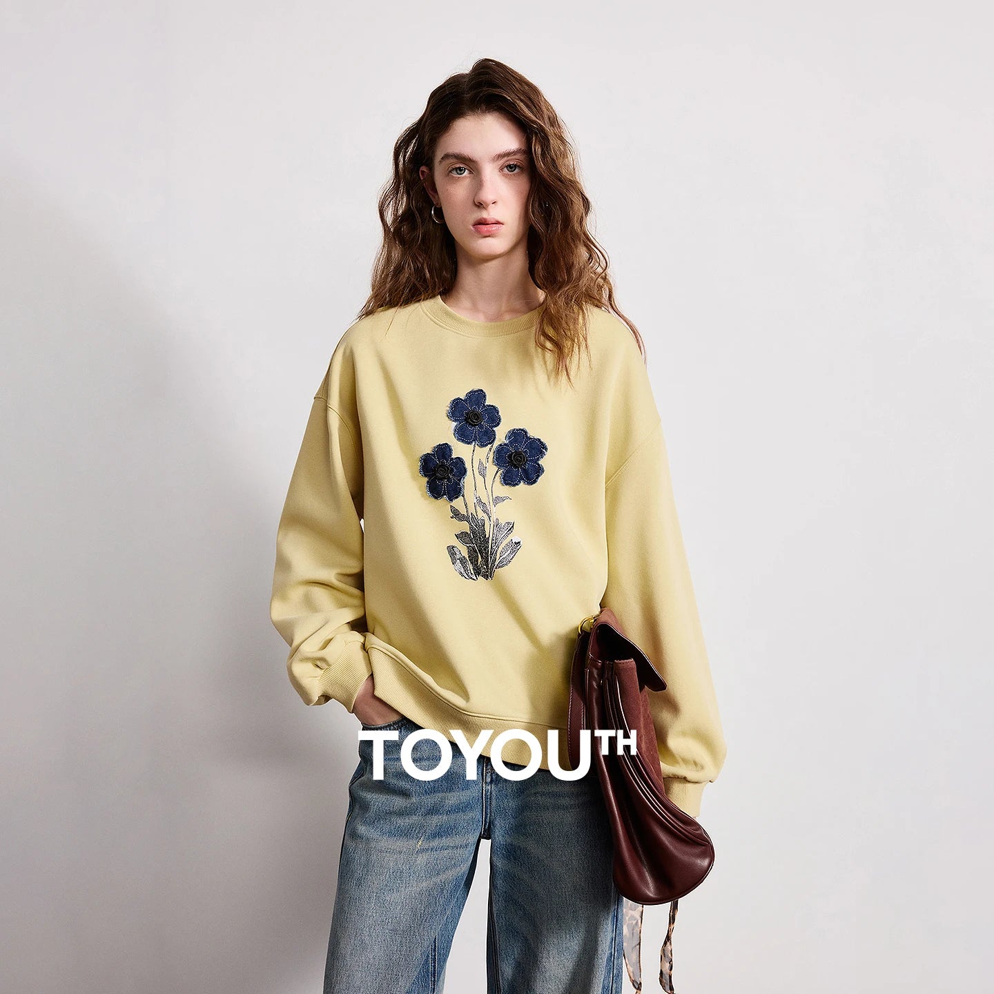 Moletom Feminino de Tricô Listrado com Gola Polo