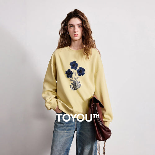Moletom Feminino de Tricô Listrado com Gola Polo