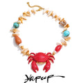 Colar Feminino Gota com Contas decorativas em Aço Inoxidável