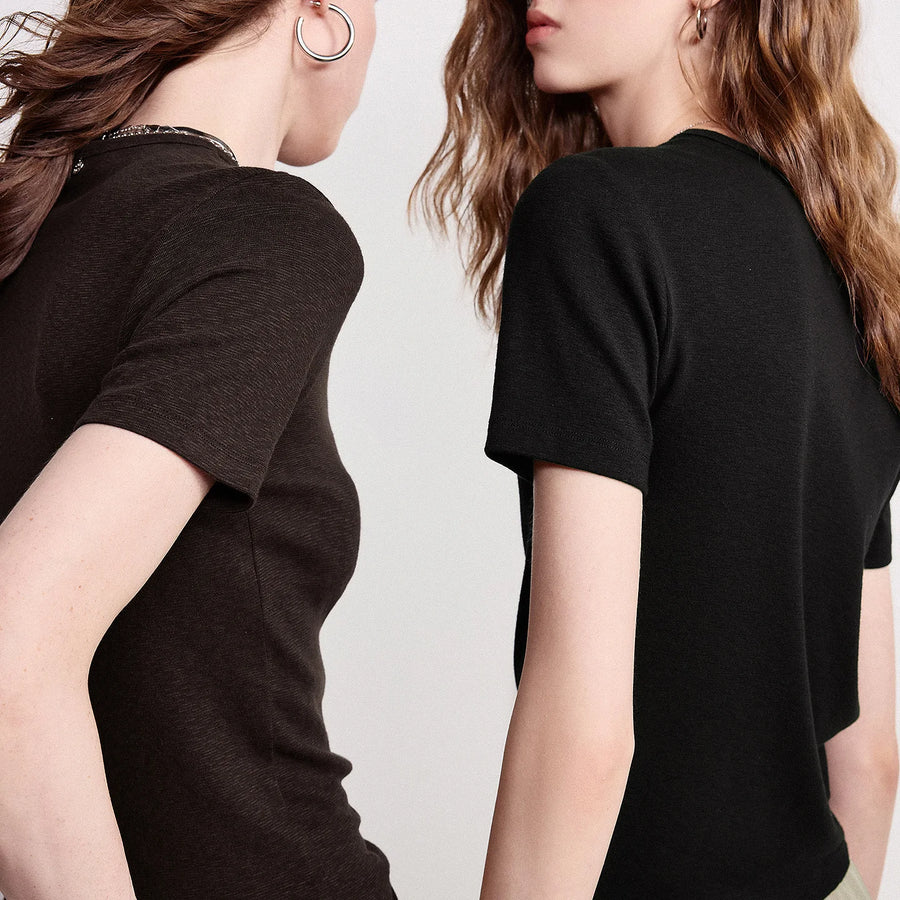 Camiseta Feminina Slim com Toque Bamboo