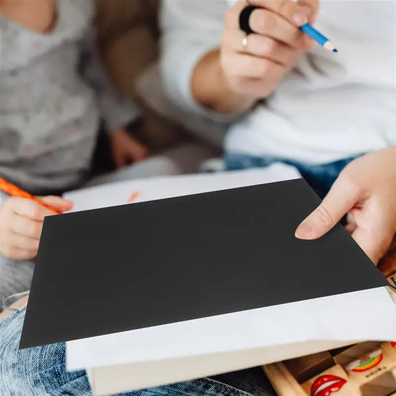 10pcs A4 Papel Black Arte de riscar - Faça do seu jeito