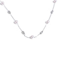 Yhpup Fashion Stainless Steel Simulated Pearls Bead Chain Necklace Tarnish Resistant 18K Golden Plated Collar Chic Neck Jewelry YH787A Steel