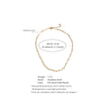 Yhpup Minimalist Stainless Steel Metal Chain Necklace Bracelet Bangle for Women 18K PVD Plated Golden Fashion Jewelry