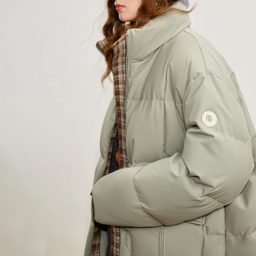 Casaco Puffer Feminino Longo 90% Plumas Extra Quente
