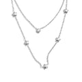 Colar Feminino de Camadas Estrela com Zircônia em Aço Inoxidável YH1189A Platinum
